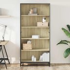 Libreria Rovere Sonoma 80,5x35x170,5 cm in Truciolato