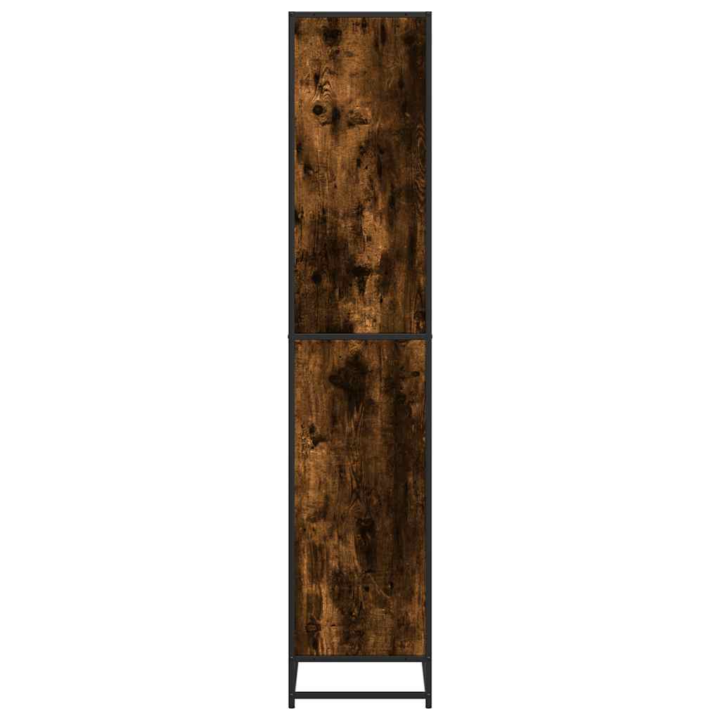 Libreria Rovere Fumo 80,5x35x170,5 cm in Truciolato