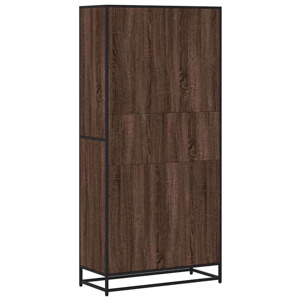 Libreria Rovere Marrone 80,5x35x170,5 cm in Truciolato
