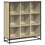 Libreria Rovere Sonoma 97,5x33x107,5 cm Multistrato e Metallo