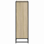 Libreria Rovere Sonoma 97,5x33x107,5 cm Multistrato e Metallo