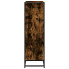 Libreria Rovere Fumo 97,5x33x107,5 cm Legno Multistrato&Metallo
