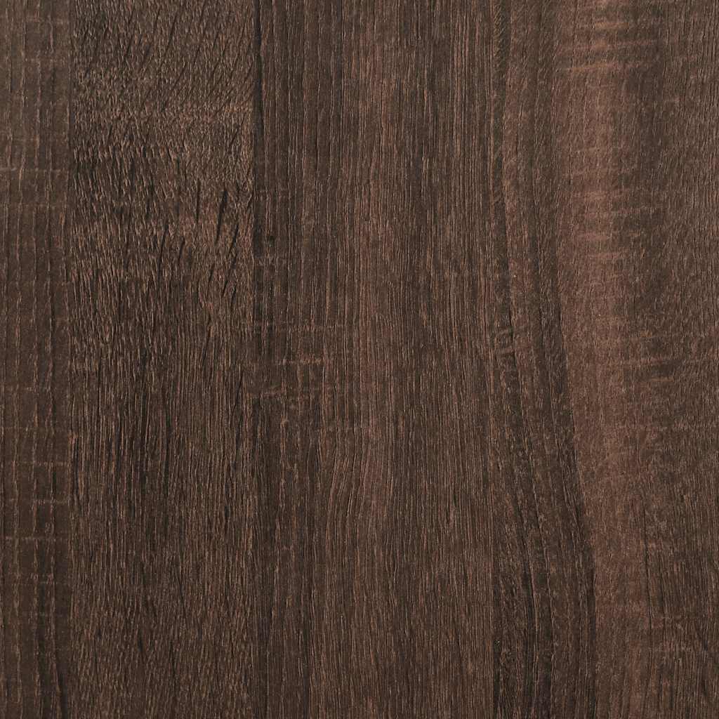 Libreria Rovere Marrone 97,5x33x107,5 cm Multistrato e Metallo