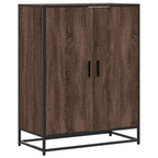 Scarpiera Rovere Marrone 75x38x97,5cm Legno Multistrato Metallo