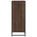 Scarpiera Rovere Marrone 75x38x97,5cm Legno Multistrato Metallo