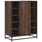 Scarpiera Rovere Marrone 75x38x97,5cm Legno Multistrato Metallo