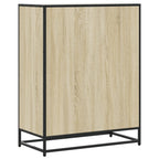 Scarpiera Rovere Sonoma 75x38x97,5 cm Legno Multistrato Metallo