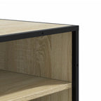 Scarpiera Rovere Sonoma 75x38x97,5 cm Legno Multistrato Metallo