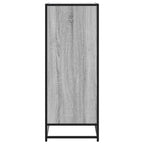 Scarpiera Grigio Sonoma 75x38x97,5 cm Legno Multistrato Metallo