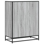 Scarpiera Grigio Sonoma 75x38x97,5 cm Legno Multistrato Metallo