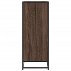 Scarpiera Rovere Marrone 75x38x97,5cm Legno Multistrato Metallo
