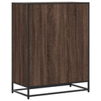 Scarpiera Rovere Marrone 75x38x97,5cm Legno Multistrato Metallo