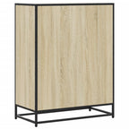 Scarpiera Rovere Sonoma 75x38x97,5 cm Legno Multistrato Metallo