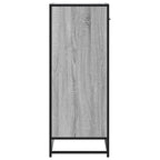 Scarpiera Grigio Sonoma 75x38x97,5 cm Legno Multistrato Metallo