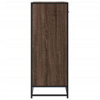Scarpiera Rovere Marrone 75x38x97,5cm Legno Multistrato Metallo