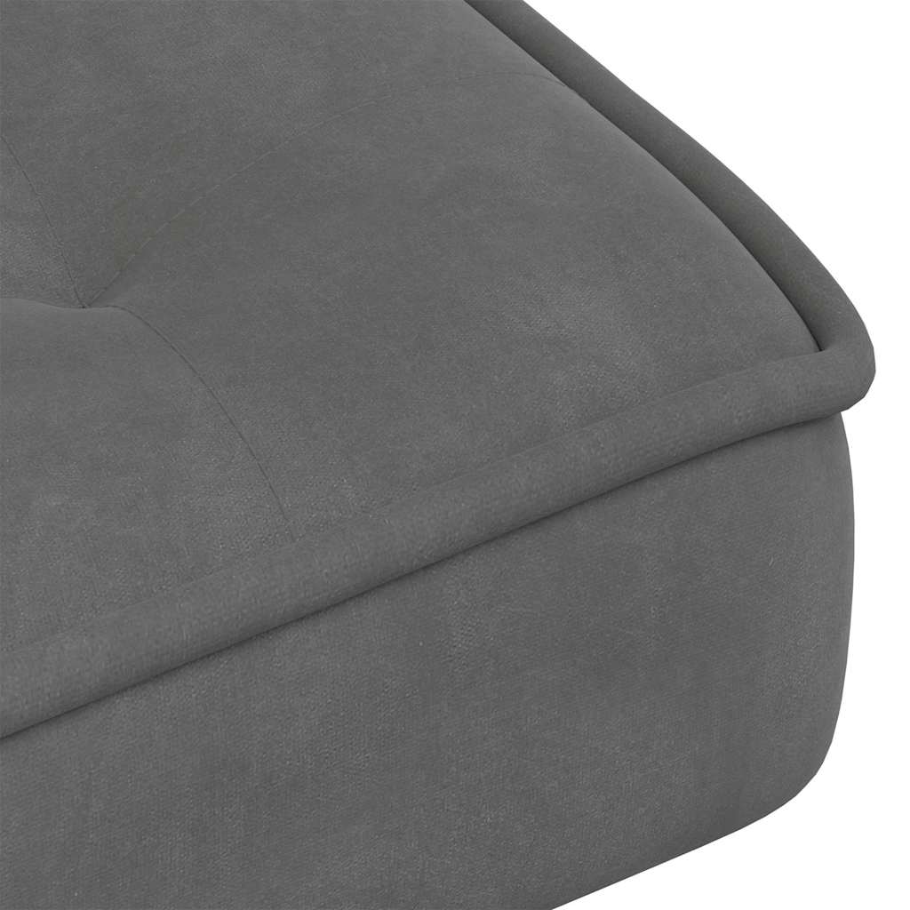 Sedia Relax 64x74x84 cm Grigio Scuro in Velluto