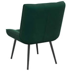 Sedia Relax 64x74x84 cm Verde Scuro in Velluto