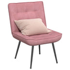 Poltrona Relax 64x74x84 cm Rosa in Velluto
