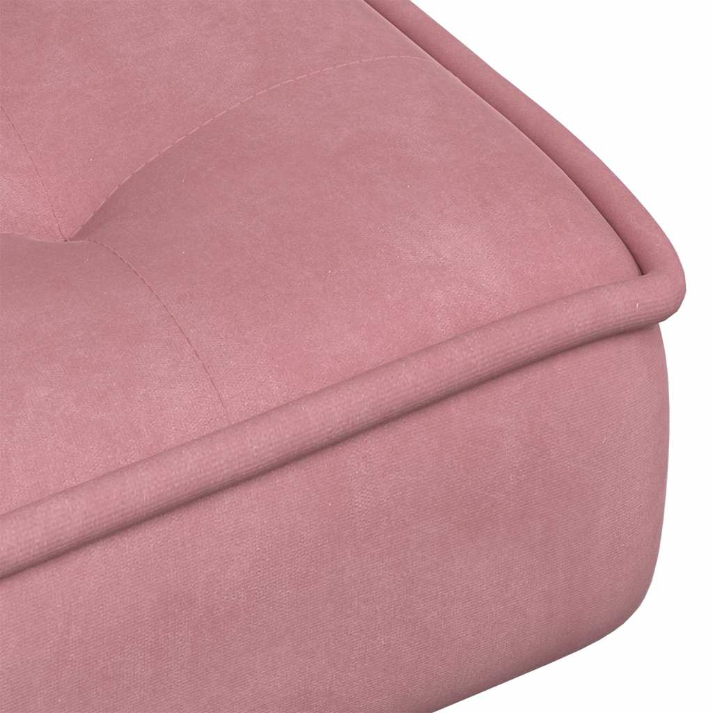 Poltrona Relax 64x74x84 cm Rosa in Velluto