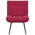 Sedia Relax 64x74x84 cm Rosso Vino in Velluto