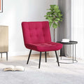 Sedia Relax 64x74x84 cm Rosso Vino in Velluto