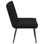 Poltrona Relax 64x74x84 cm Nera in Velluto