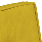 Poltrona Relax 64x74x84 cm Gialla in Velluto
