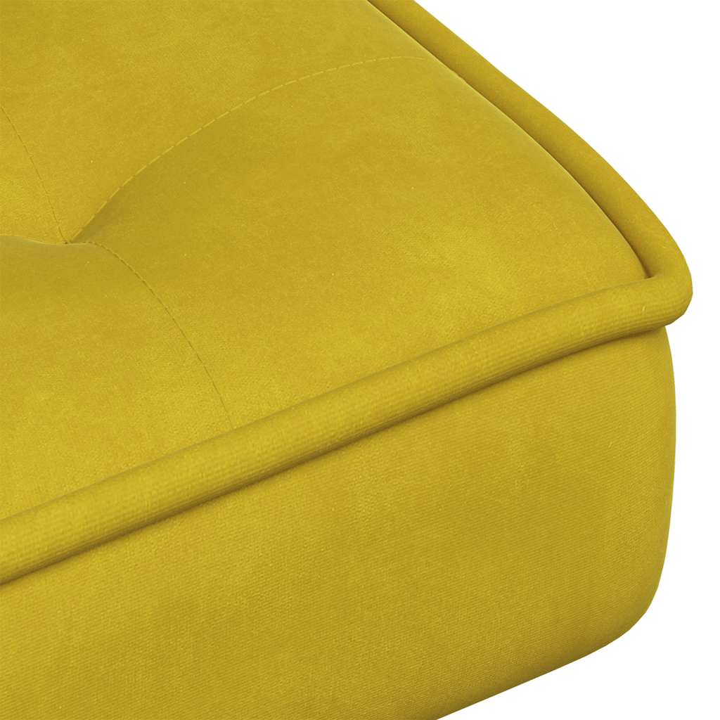 Poltrona Relax 64x74x84 cm Gialla in Velluto