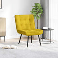 Poltrona Relax 64x74x84 cm Gialla in Velluto