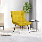 Poltrona Relax 64x74x84 cm Gialla in Velluto