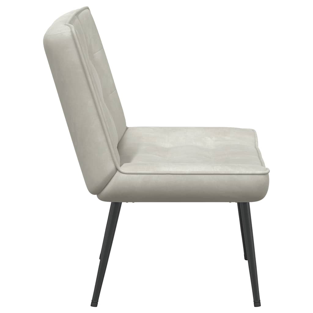 Poltrona Relax 64x74x84 cm Crema in Velluto