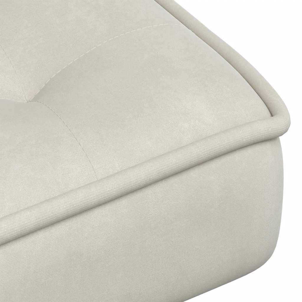 Poltrona Relax 64x74x84 cm Crema in Velluto