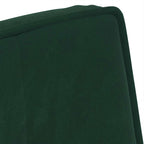 Poltrona Relax con Poggiapiedi Verde Scuro in Velluto
