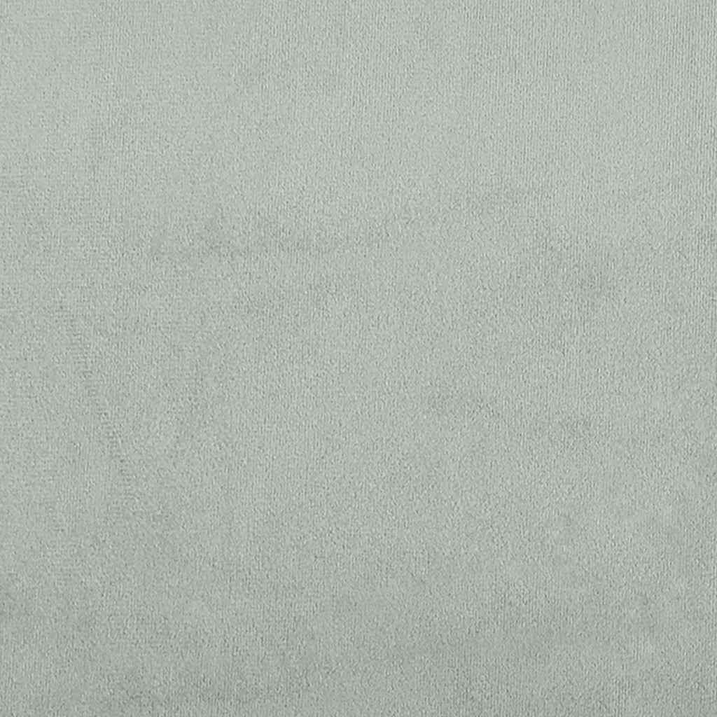 Panca Grigio Chiaro 110x74x84 cm in Velluto