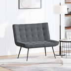 Panca Grigio Scuro 110x74x84 cm in Velluto