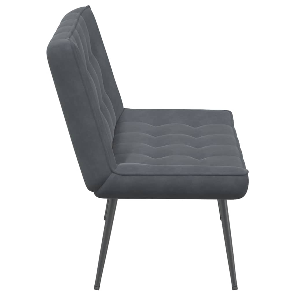 Panca Grigio Scuro 110x74x84 cm in Velluto