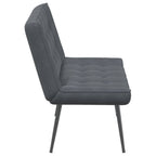 Panca Grigio Scuro 110x74x84 cm in Velluto