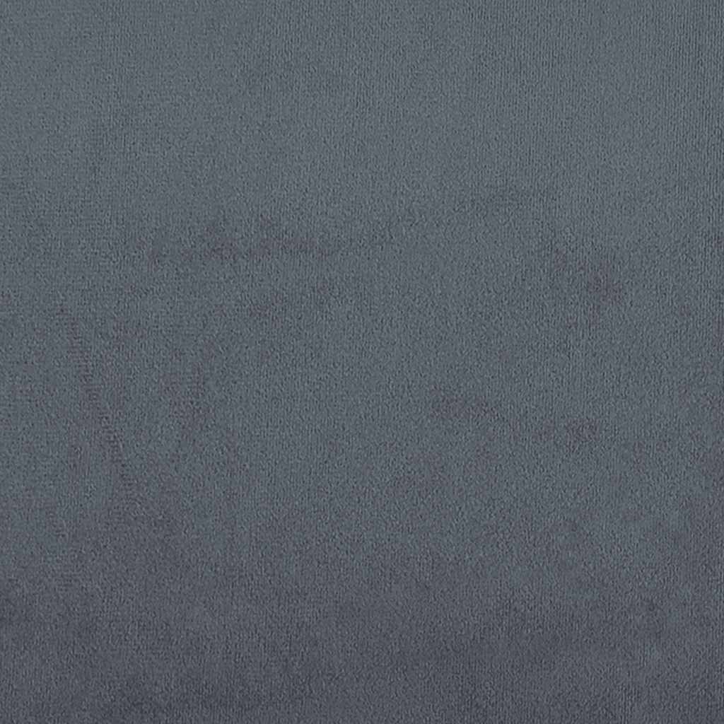 Panca Grigio Scuro 110x74x84 cm in Velluto