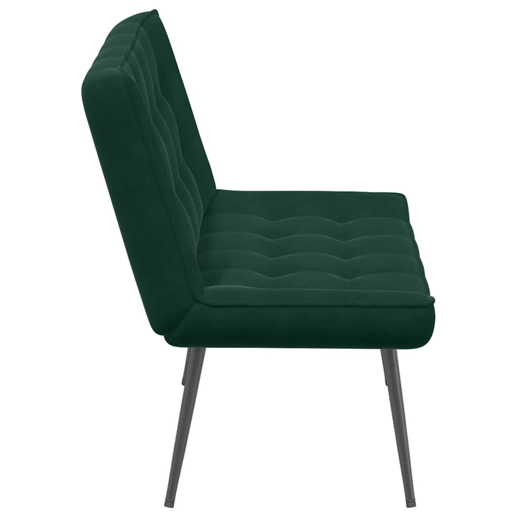 Panca Verde Scuro 110x74x84 cm in Velluto