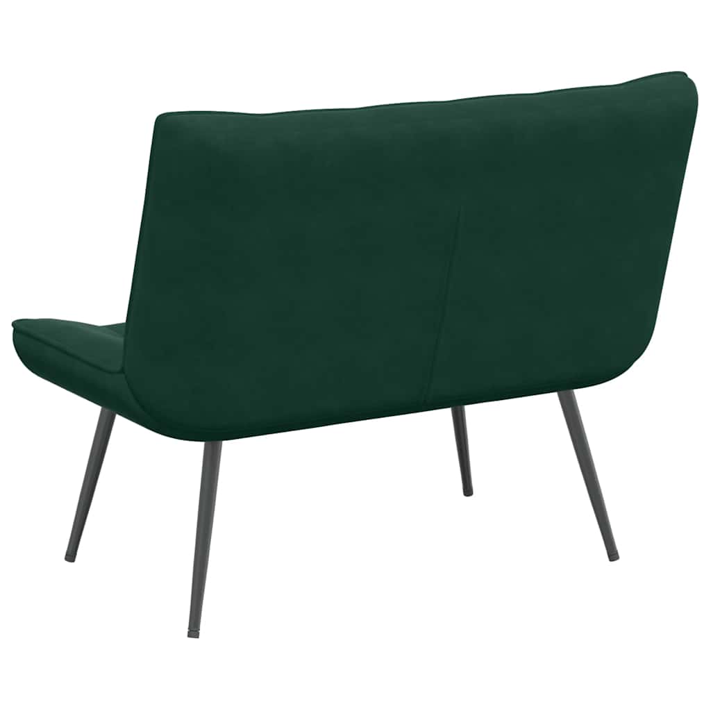 Panca Verde Scuro 110x74x84 cm in Velluto