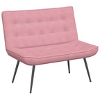 Panca Rosa 110x74x84 cm in Velluto