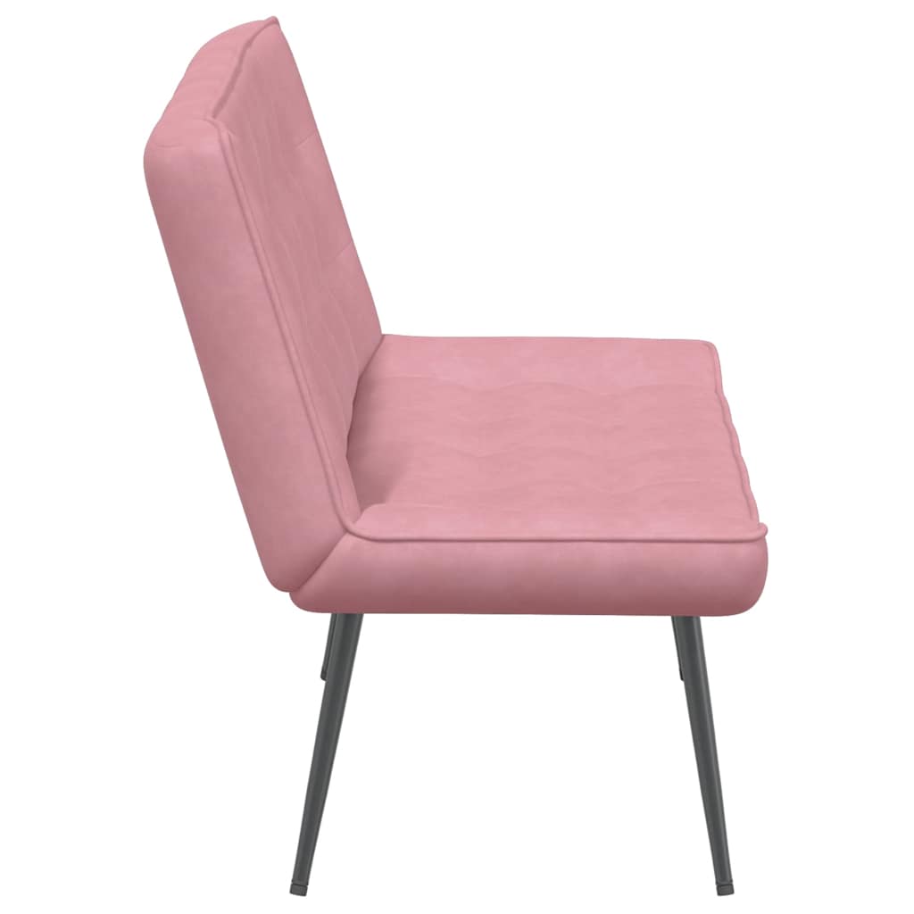 Panca Rosa 110x74x84 cm in Velluto
