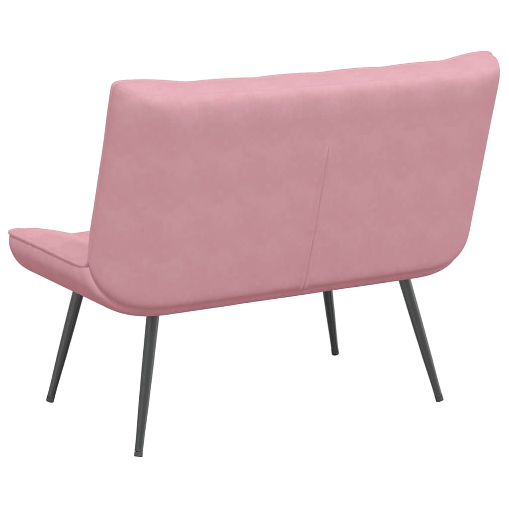 Panca Rosa 110x74x84 cm in Velluto