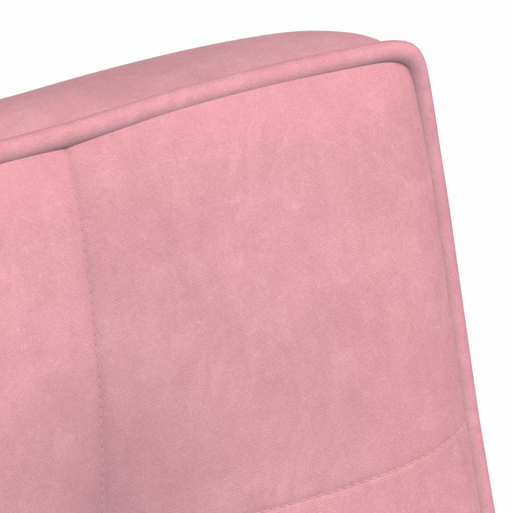 Panca Rosa 110x74x84 cm in Velluto