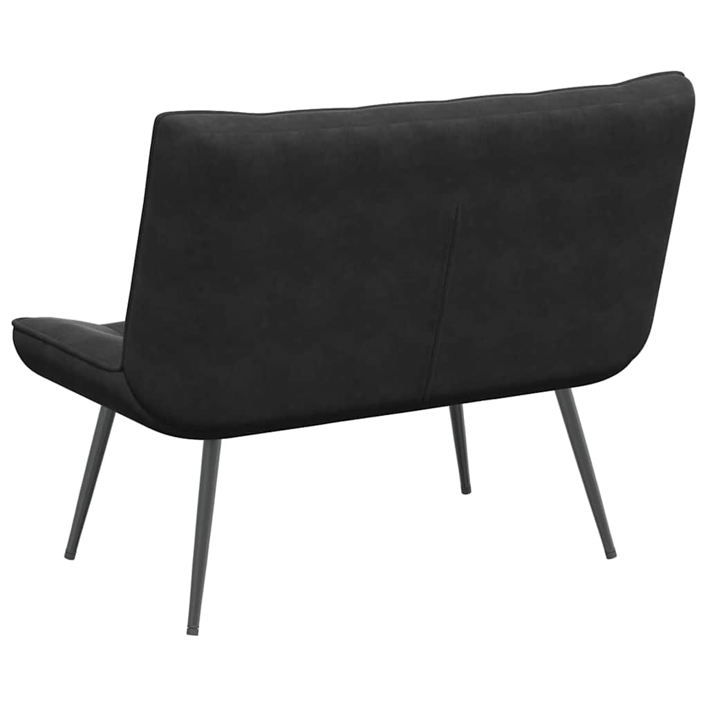 Panca Nera 110x74x84 cm in Velluto