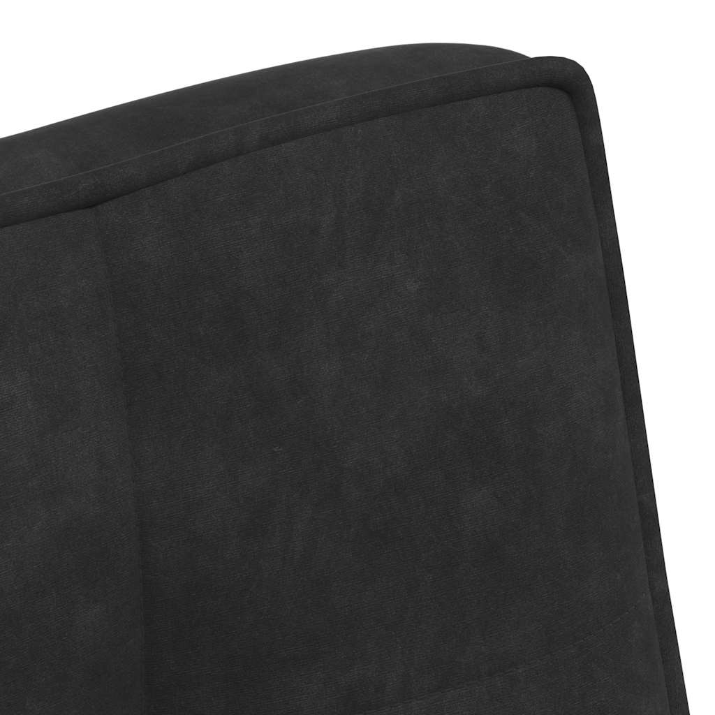 Panca Nera 110x74x84 cm in Velluto