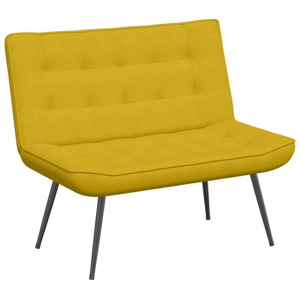 Panca Gialla 110x74x84 cm in Velluto