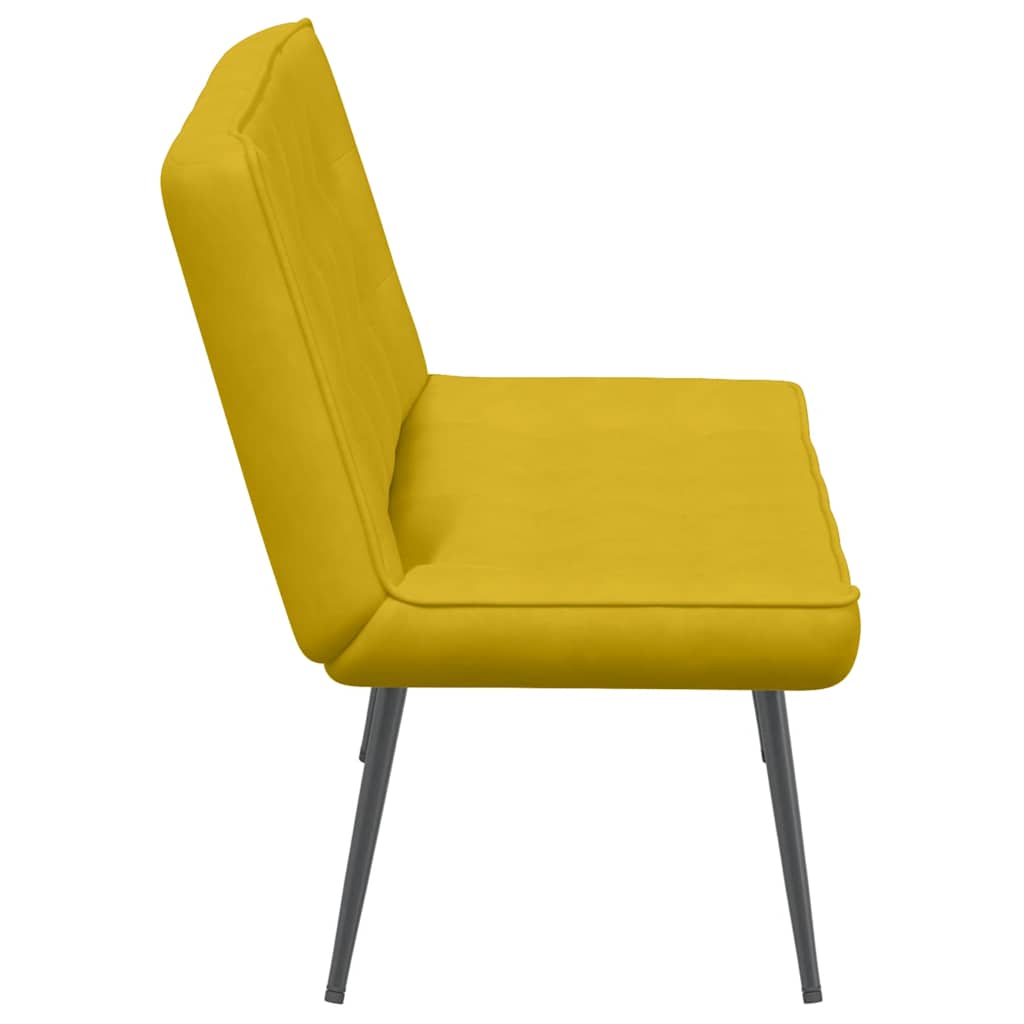 Panca Gialla 110x74x84 cm in Velluto