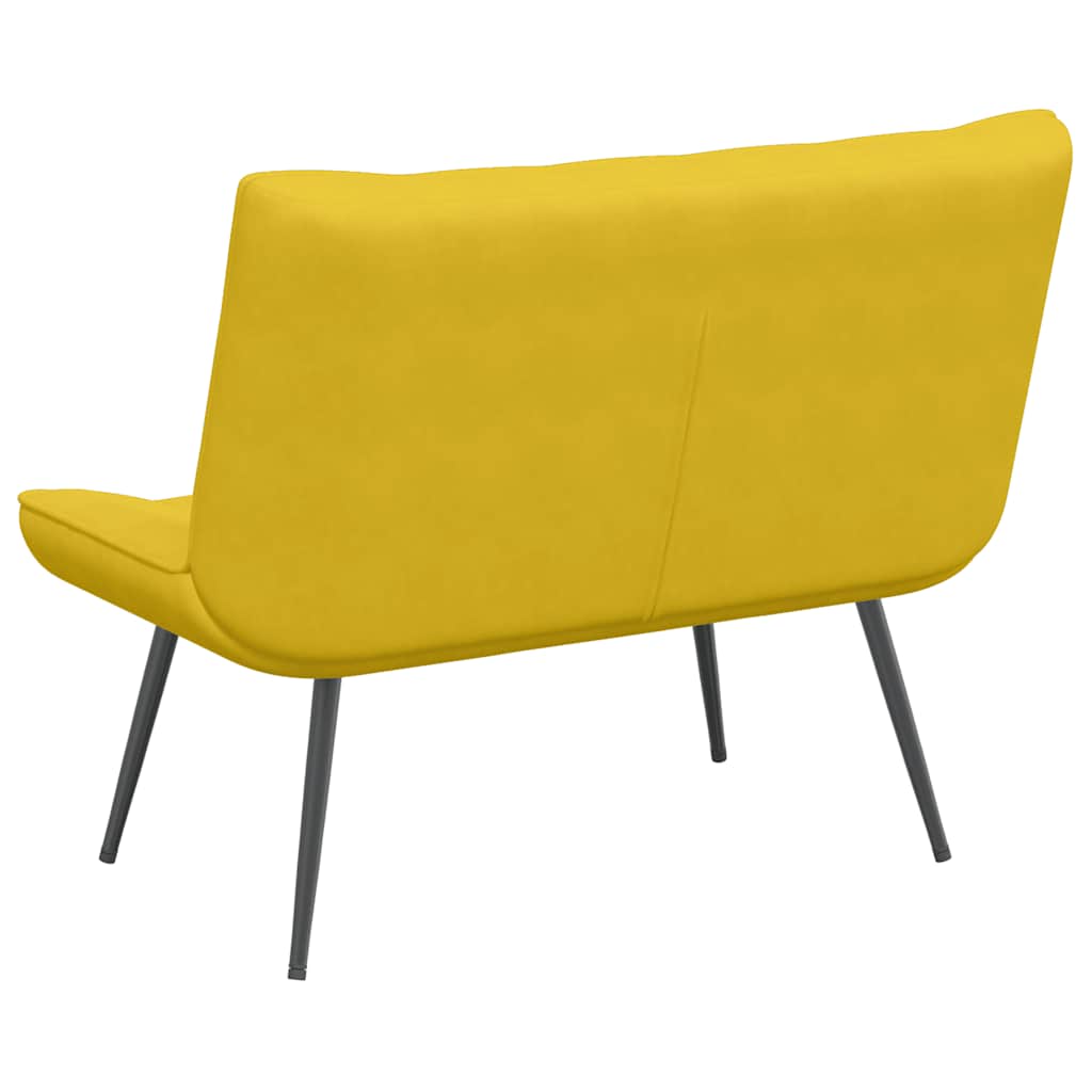 Panca Gialla 110x74x84 cm in Velluto