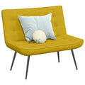 Panca Gialla 110x74x84 cm in Velluto